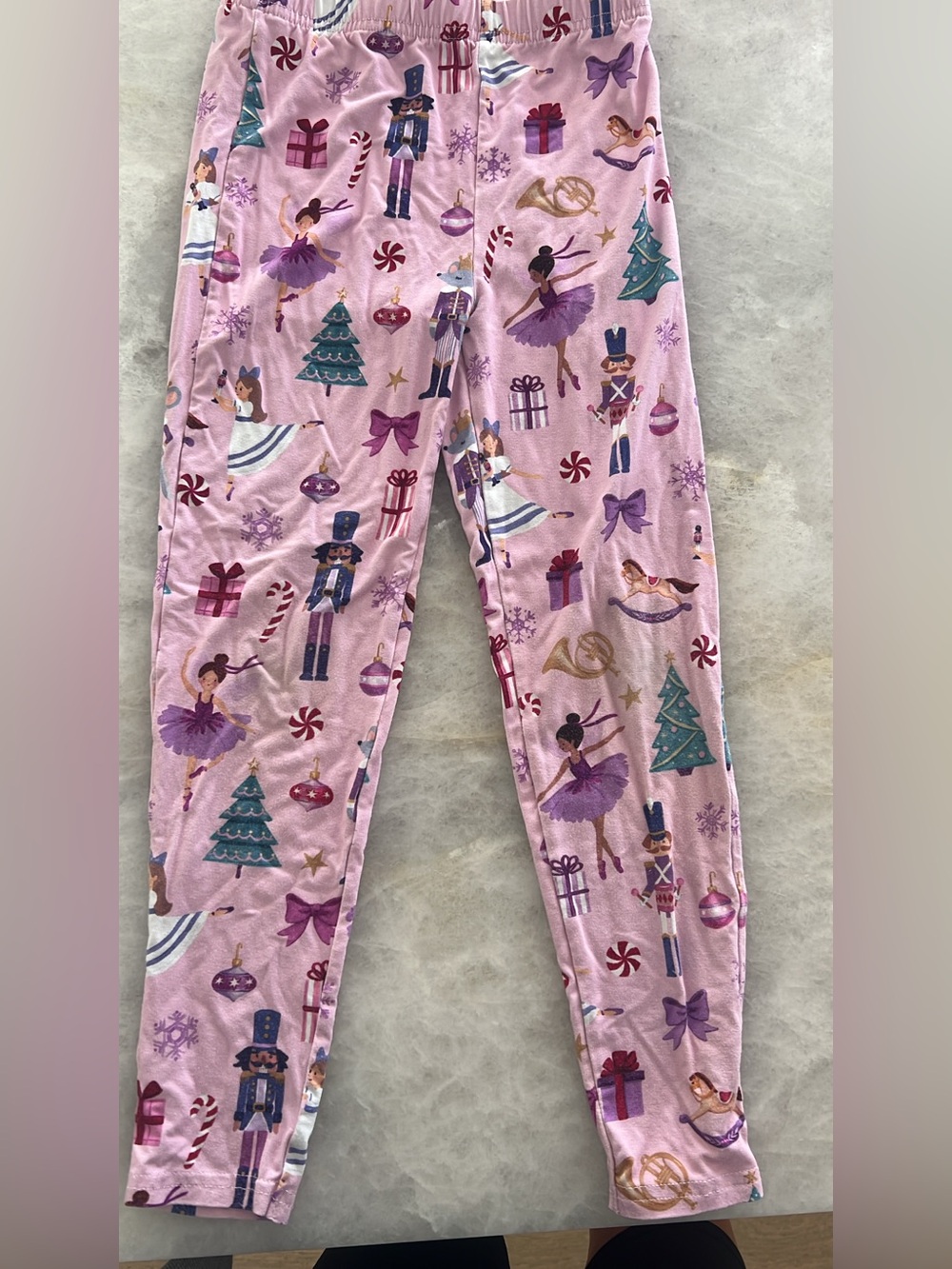 Little Sleepies pink nutcracker leggings, 6
